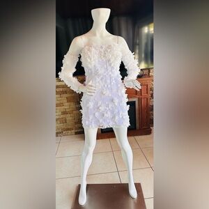 ✨ Miss Veil Floral Appliqué Mini Dress – Size S – New With Tags ✨